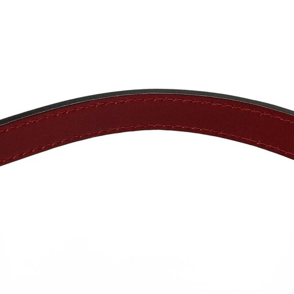 Christian Dior Handbag Saddle Bag Red Leather Gold Hw - Picture 12 of 15